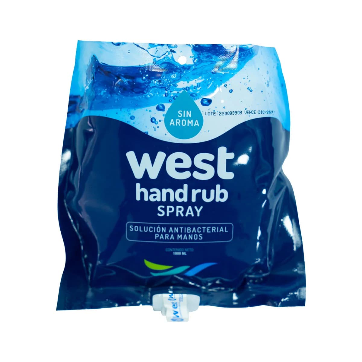 Solución antibacterial hand rub spray