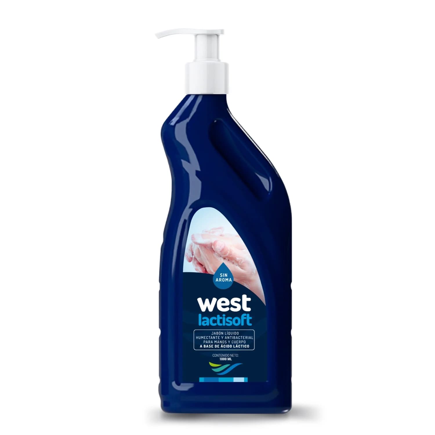 Jabón líquido humectante y antibacterial para manos y cuerpo lactisoft