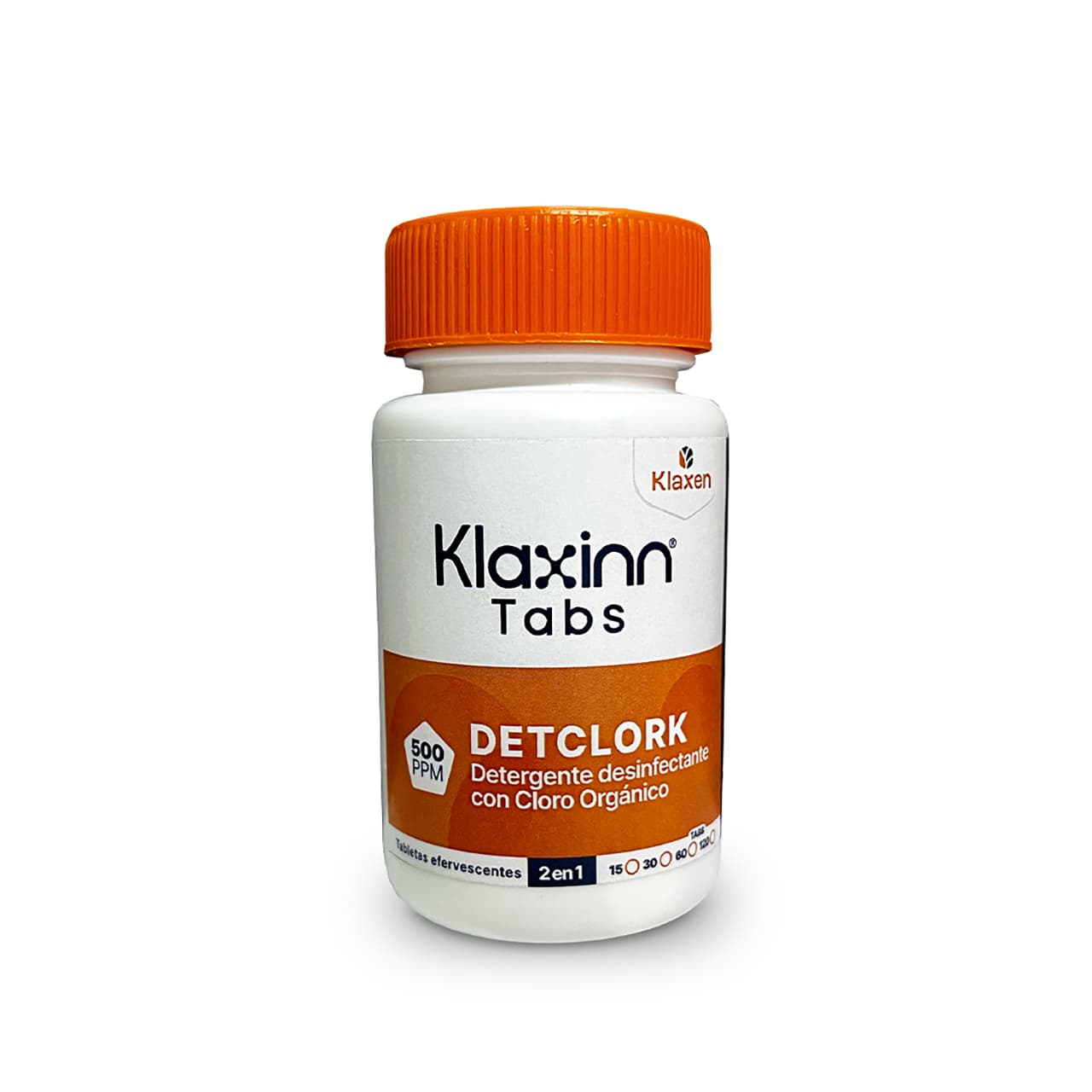 Klaxinn Tabs Detclork 500 - Detergente Desinfectante (2 en 1) en Tabletas Efervescentes