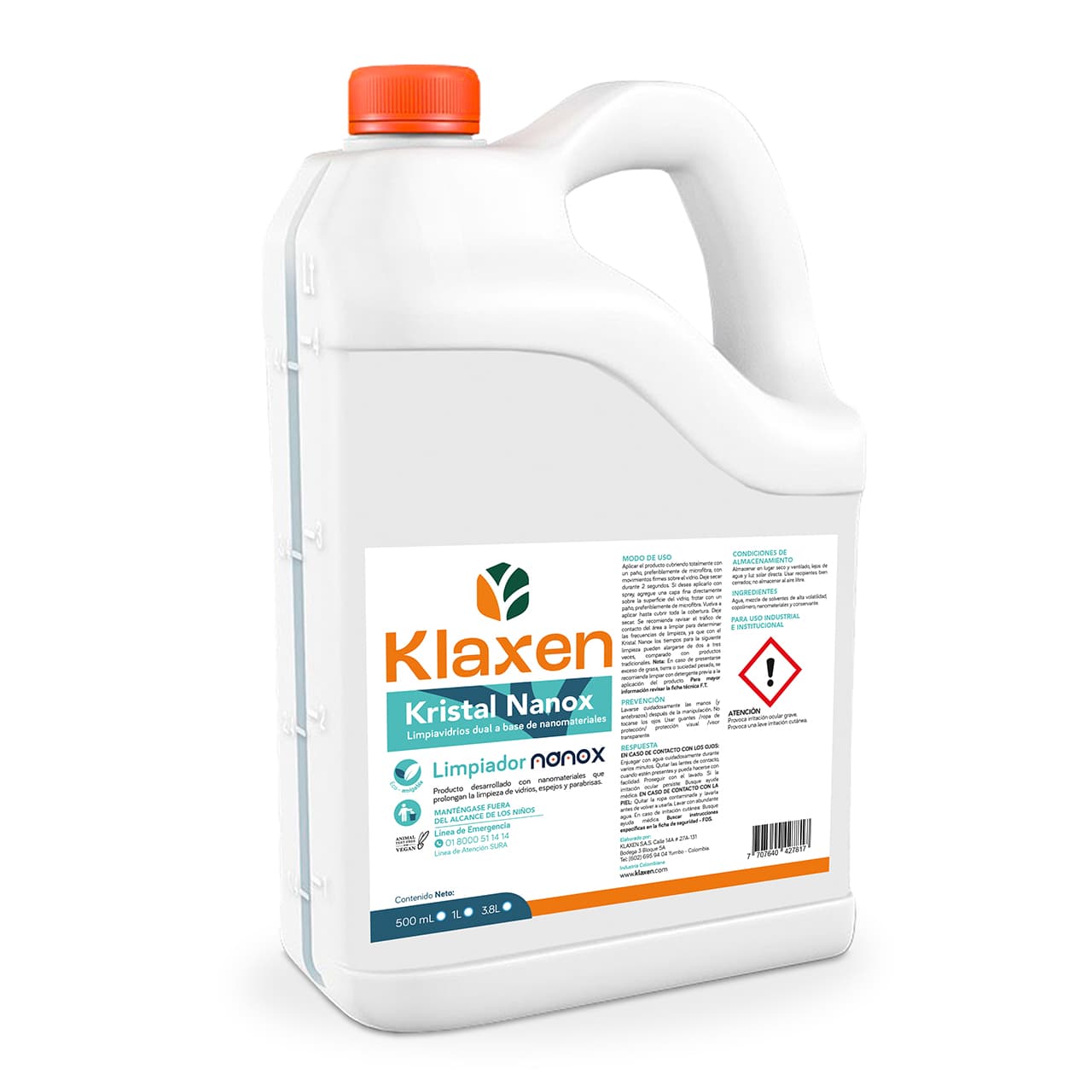 Kristal Nanox - Limpiavidrios Avanzado con Nanotecnología