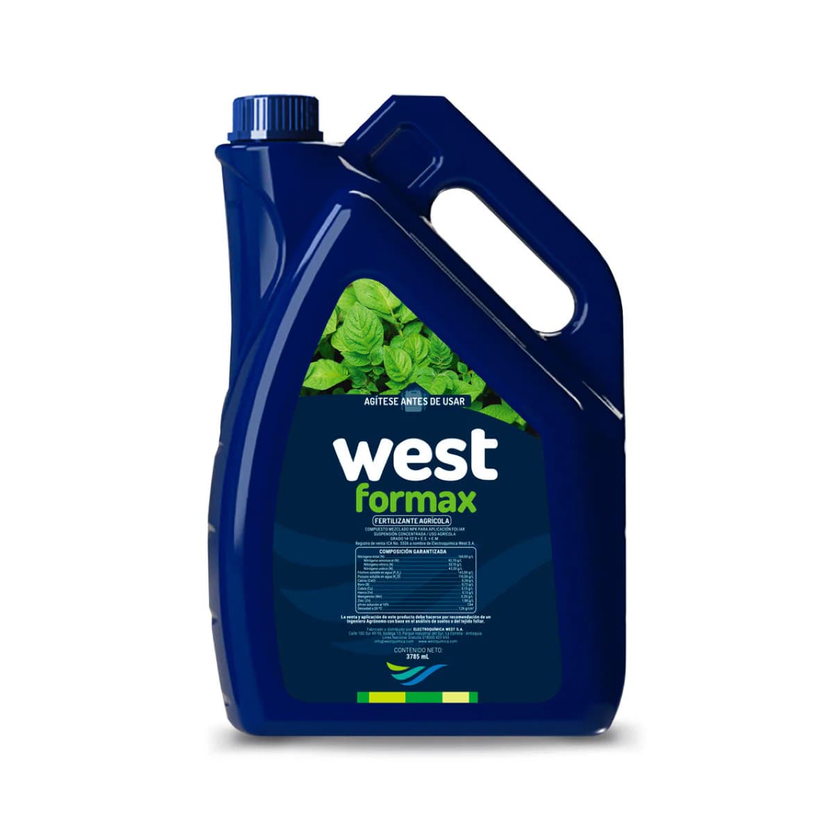 Fertilizante foliar soluble y concentrado formax