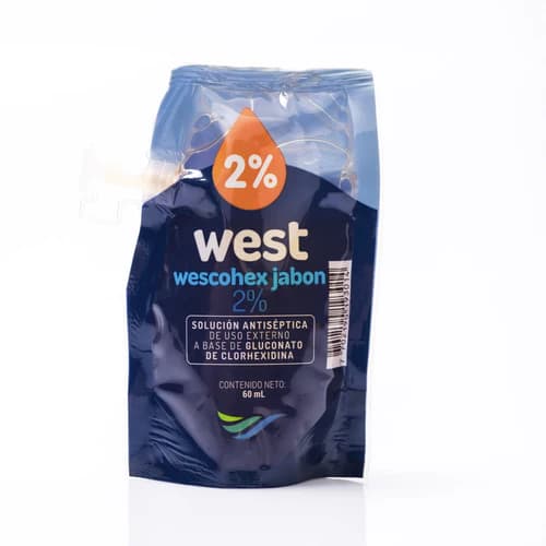 Jabón antiséptico wescohex jabón 2%